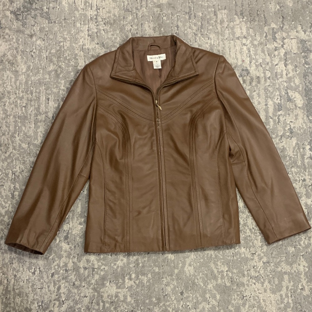 Classic Brown Leather Jacket